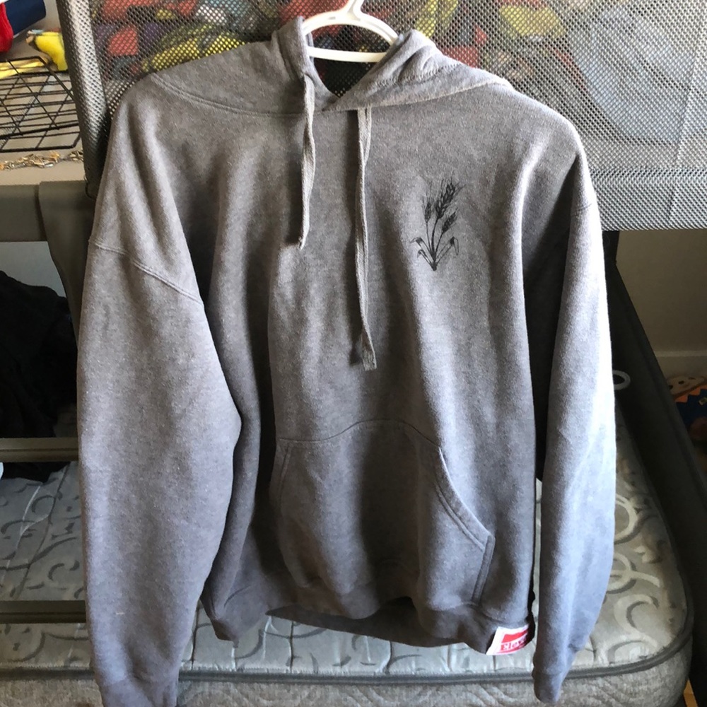 grey oversized hoodie